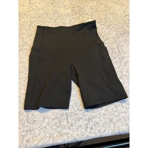 DSG Momentum Ultra High Rise Bike Shorts Black Pocket Womens Size XS NWT